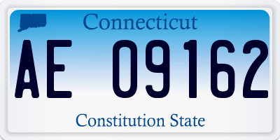 CT license plate AE09162