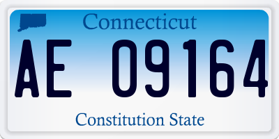 CT license plate AE09164