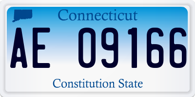 CT license plate AE09166