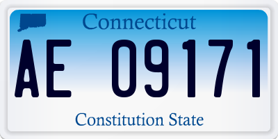 CT license plate AE09171
