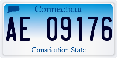 CT license plate AE09176