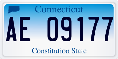 CT license plate AE09177