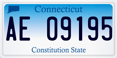 CT license plate AE09195
