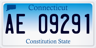 CT license plate AE09291