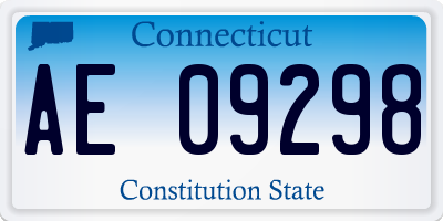 CT license plate AE09298