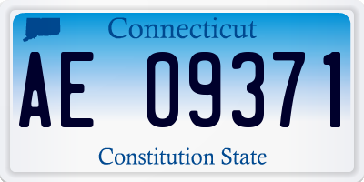 CT license plate AE09371