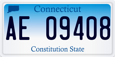 CT license plate AE09408