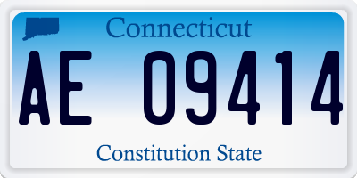 CT license plate AE09414