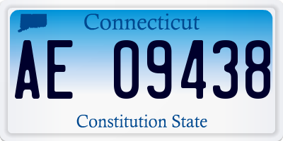 CT license plate AE09438
