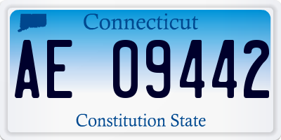 CT license plate AE09442