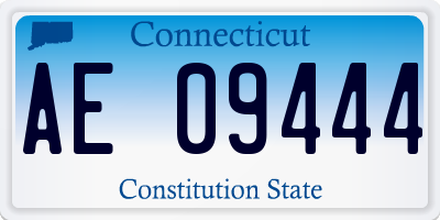 CT license plate AE09444