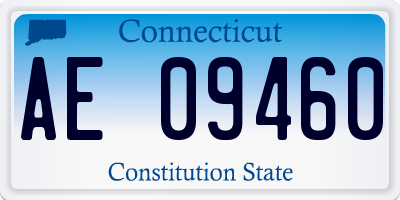 CT license plate AE09460