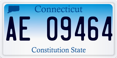 CT license plate AE09464