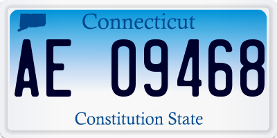 CT license plate AE09468
