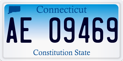 CT license plate AE09469