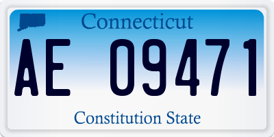 CT license plate AE09471