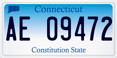 CT license plate AE09472