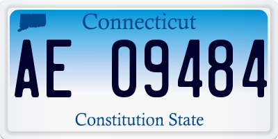 CT license plate AE09484