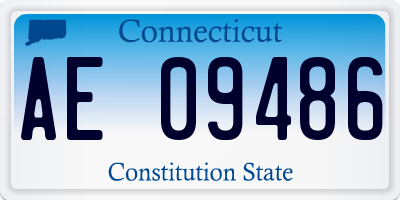 CT license plate AE09486