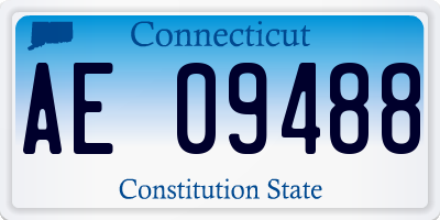 CT license plate AE09488