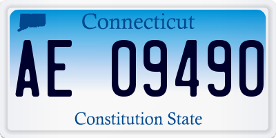 CT license plate AE09490