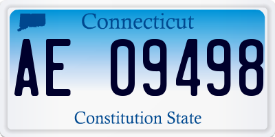 CT license plate AE09498