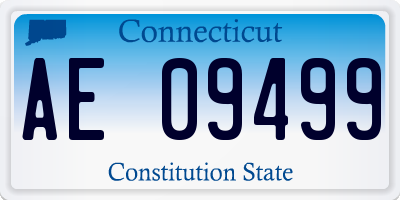 CT license plate AE09499