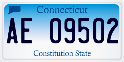 CT license plate AE09502