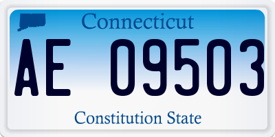 CT license plate AE09503