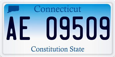 CT license plate AE09509