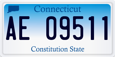 CT license plate AE09511