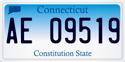 CT license plate AE09519