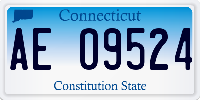 CT license plate AE09524