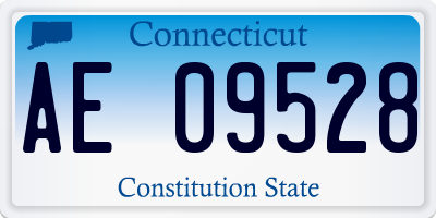 CT license plate AE09528