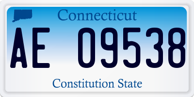 CT license plate AE09538