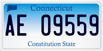 CT license plate AE09559