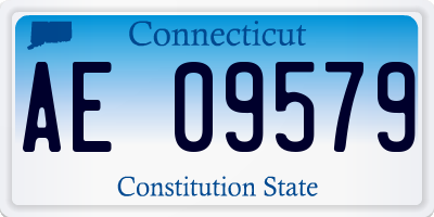 CT license plate AE09579