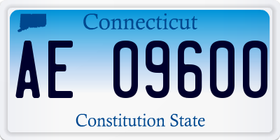 CT license plate AE09600
