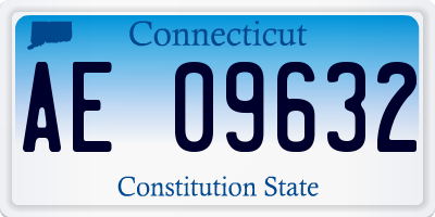 CT license plate AE09632