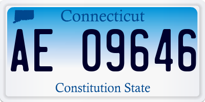 CT license plate AE09646