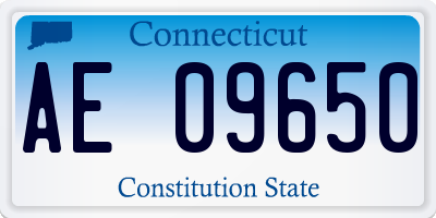 CT license plate AE09650