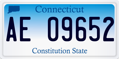 CT license plate AE09652