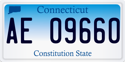 CT license plate AE09660