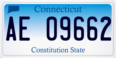 CT license plate AE09662