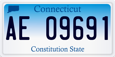 CT license plate AE09691