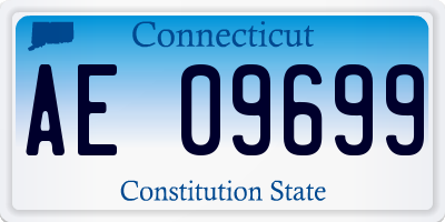 CT license plate AE09699