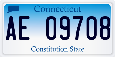 CT license plate AE09708