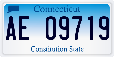 CT license plate AE09719