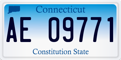 CT license plate AE09771