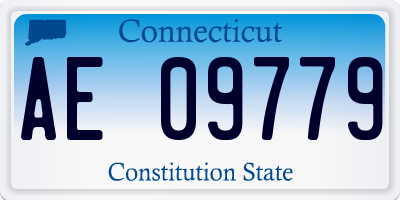 CT license plate AE09779